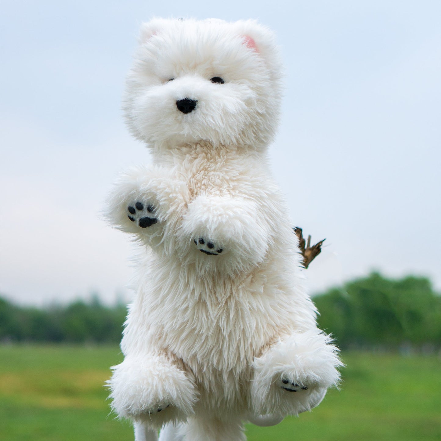 Westie Dog Backpack โ Plush Bag for Girls & Puppy Lovers