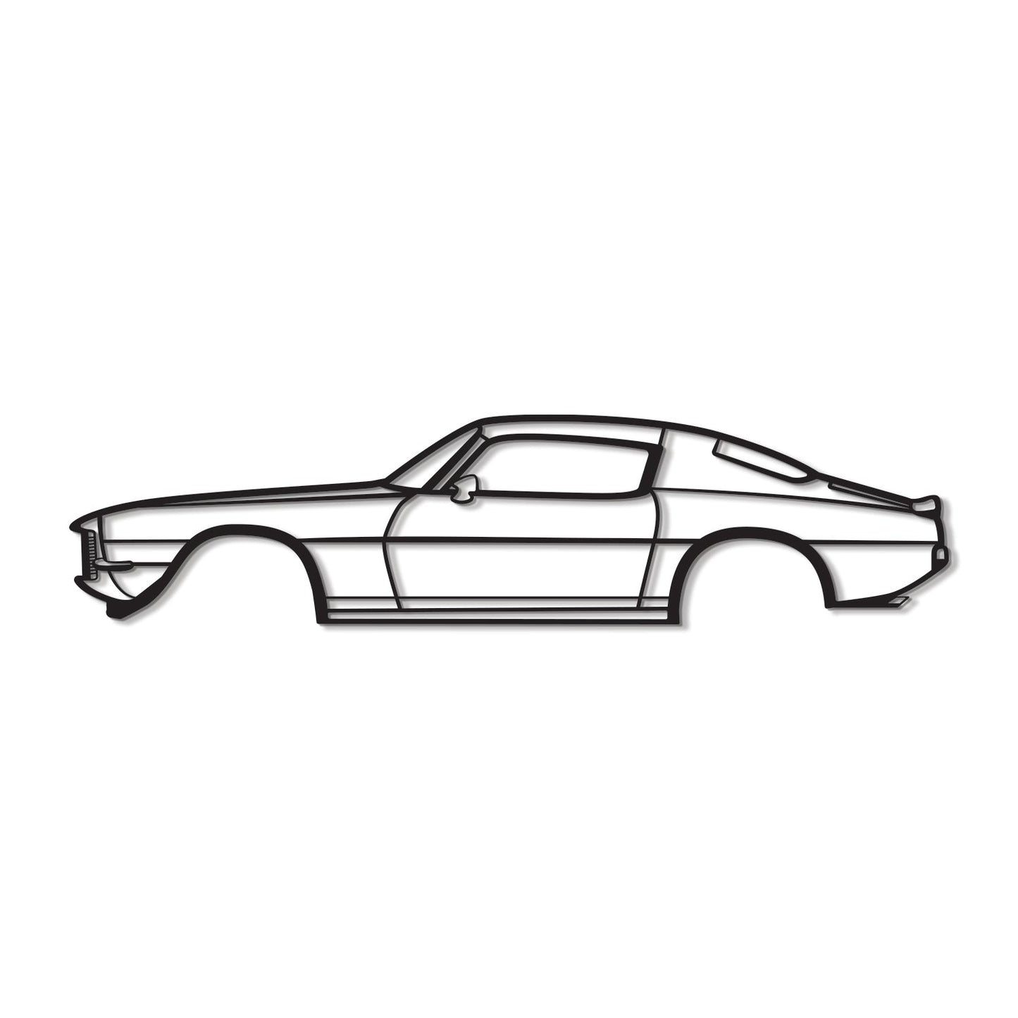 1971 Camaro Z28 Metal Car Wall Art - MT0138