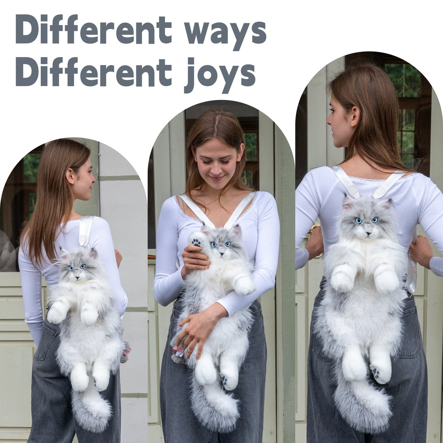 Maine Coon Cat Backpack – Realistic Cat Stylish Daypack