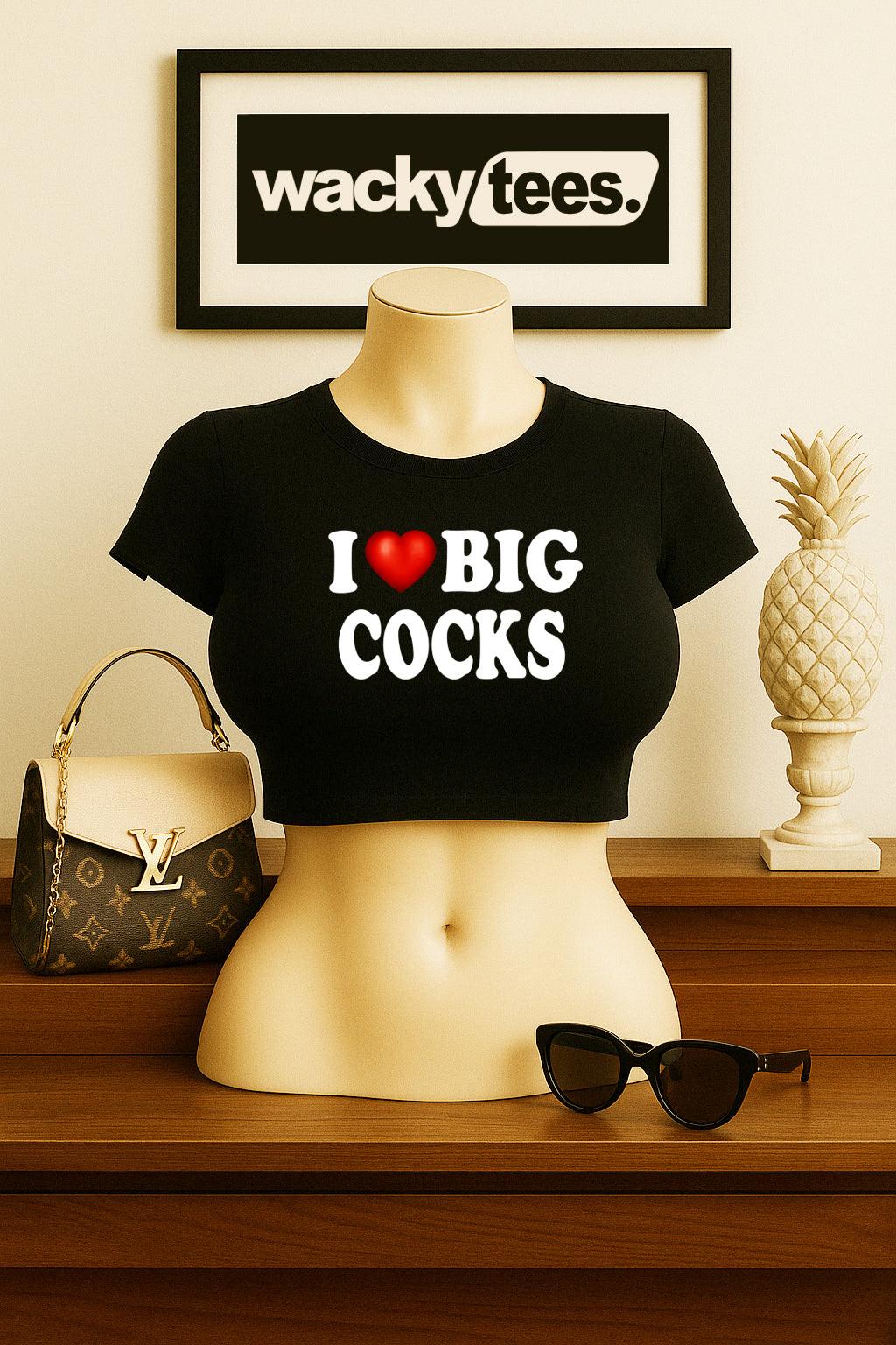 I Love Big Cocks I Heart Roosters Funny Adult Humor Graphic Tee Shirt