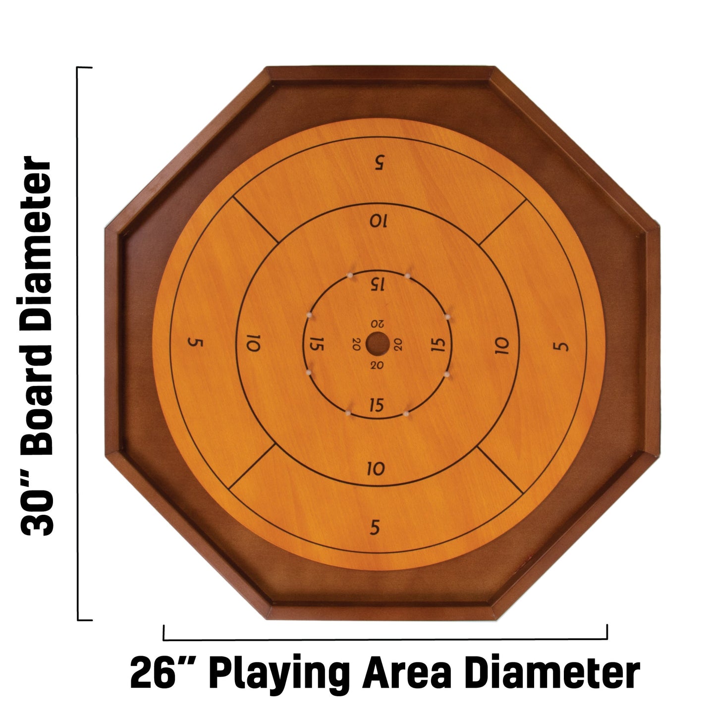 Tournament Crokinole Board, 30-inch