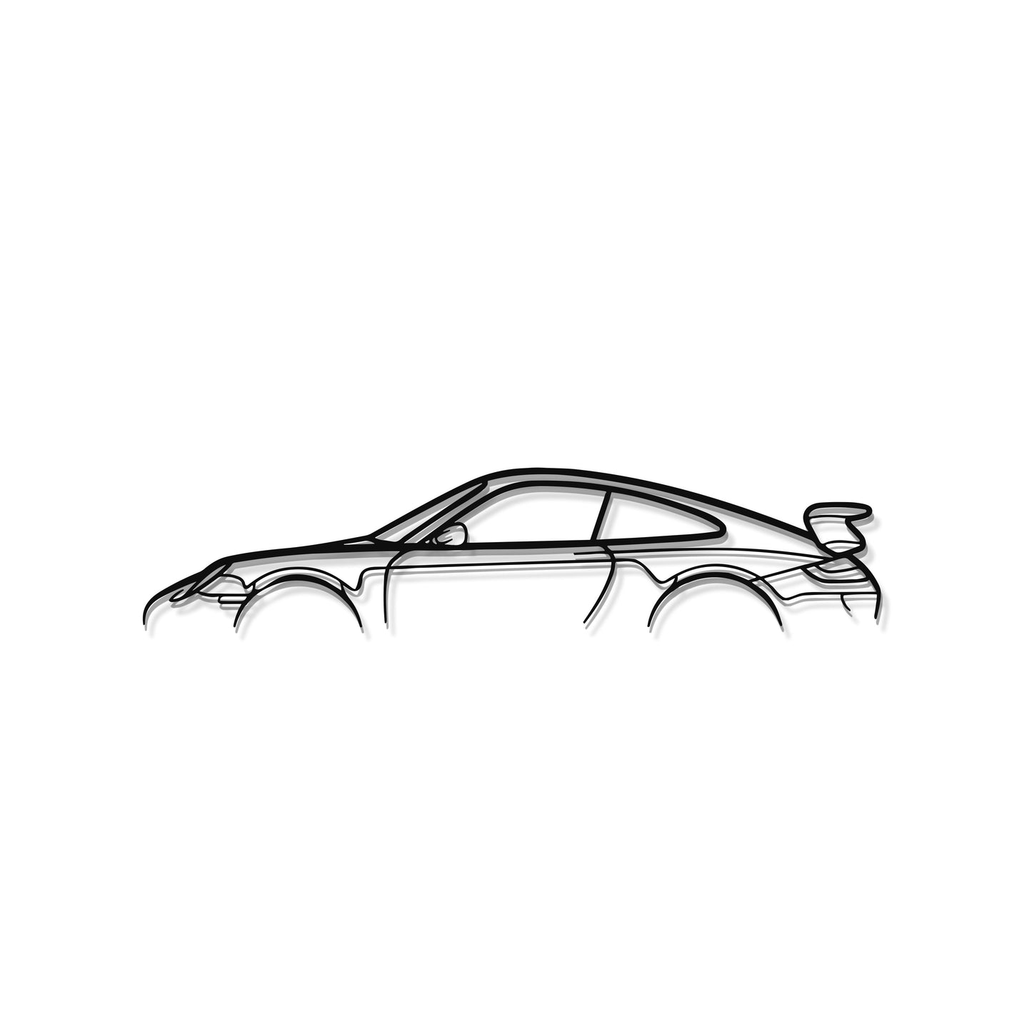 911 GT3 Model 997 Metal Car Wall Art - MT0856