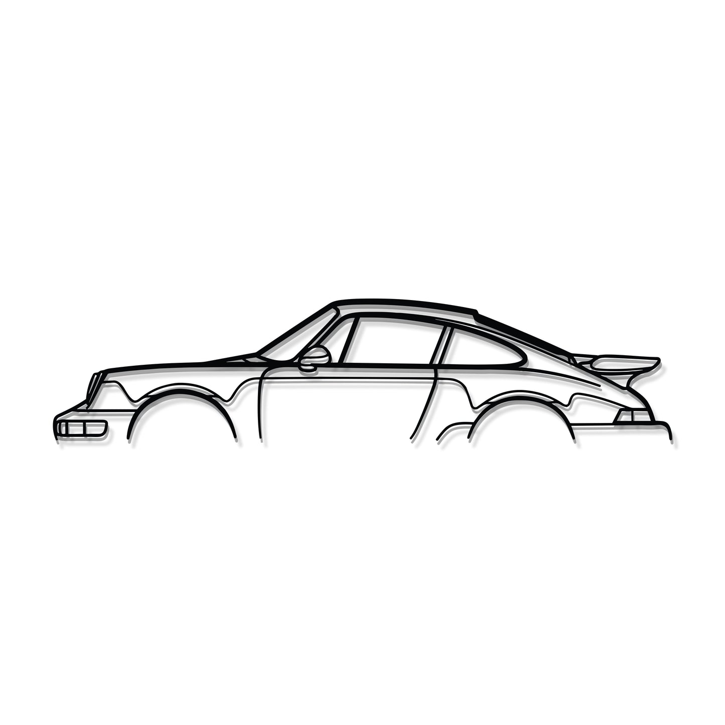 911 Turbo Model 964 Metal Car Wall Art - MT0874