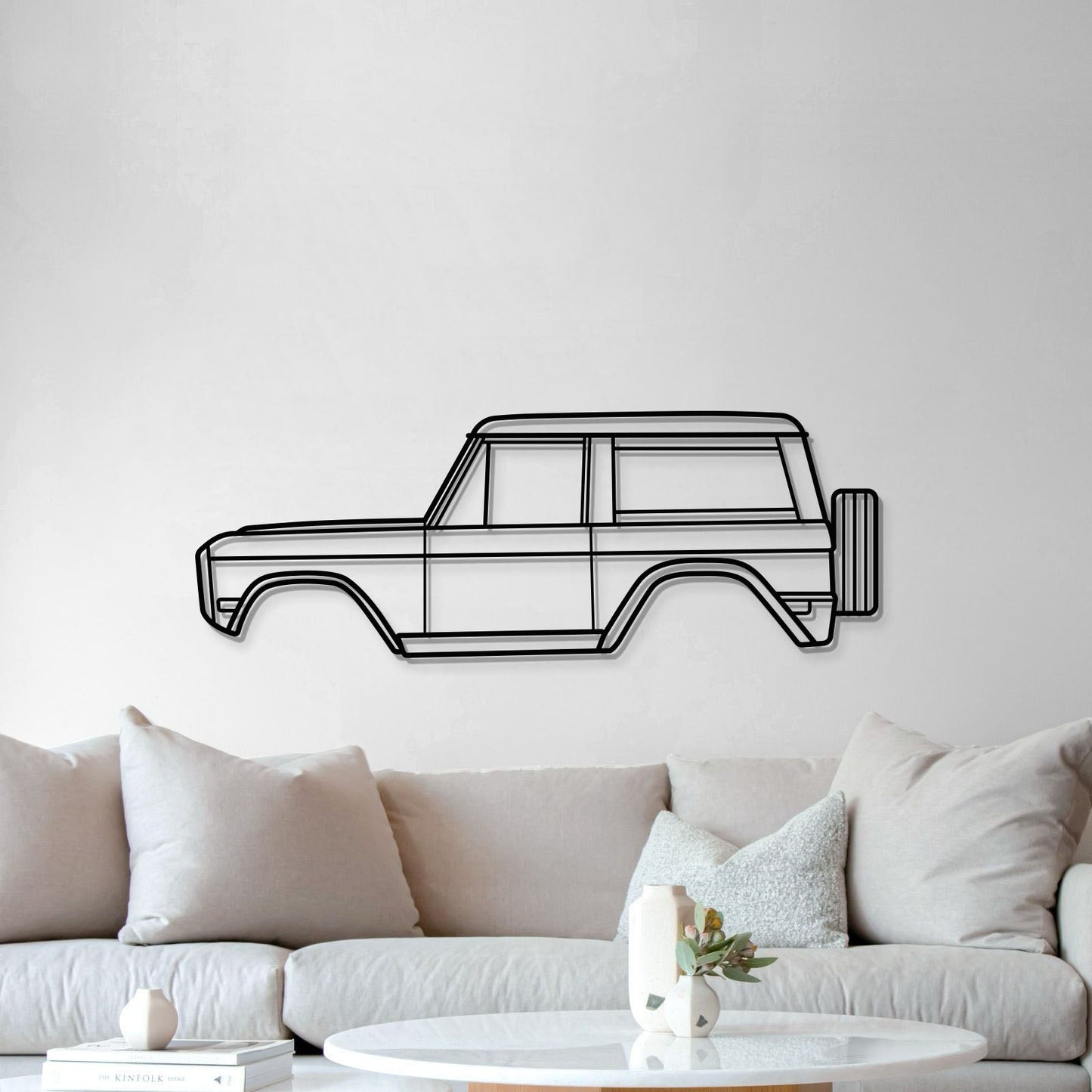 1975 Bronco Metal Car Wall Art  - MT0164