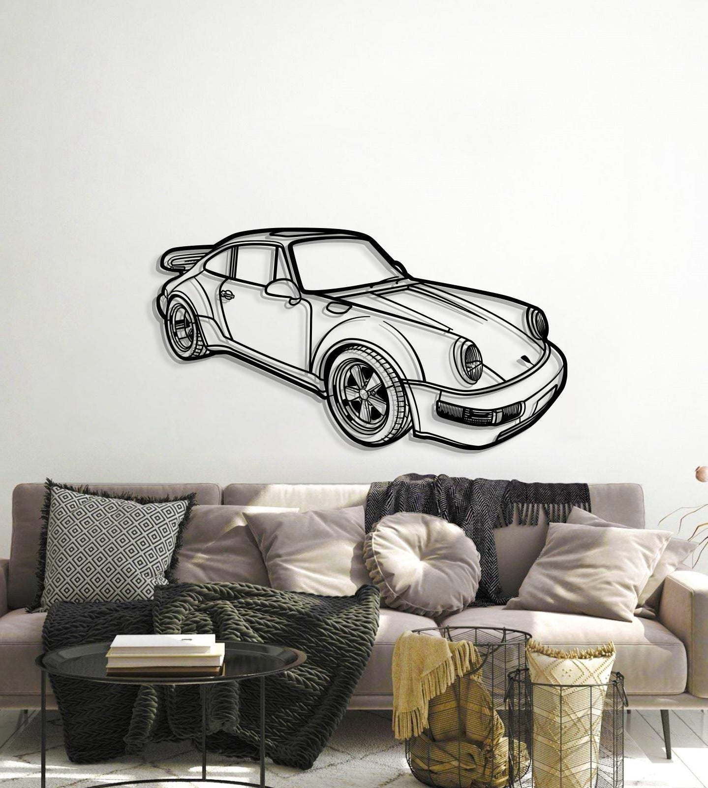 1978 911 SC Perspective Metal Car Wall Art - MT1287