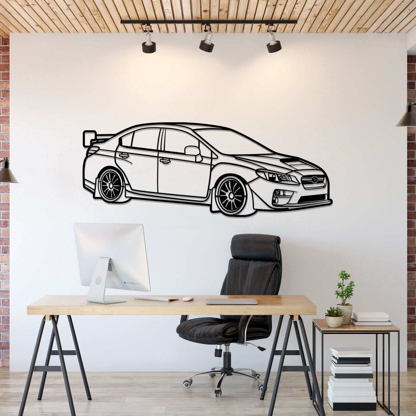 2017 Impreza WRX STI Perspective Metal Car Wall Art - MT1289