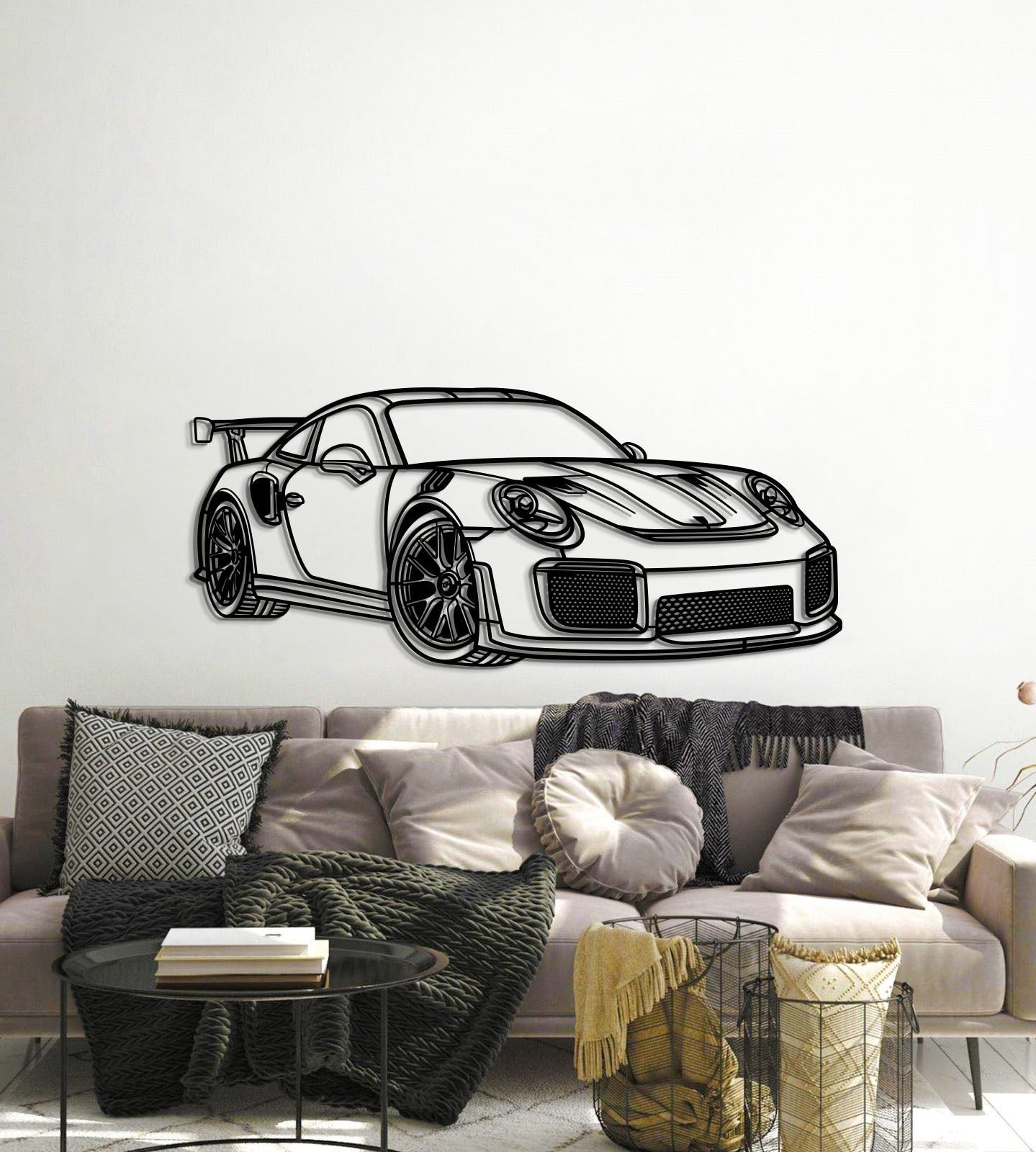 2018 911 GT2 RS Perspective Metal Car Wall Art - MT0461