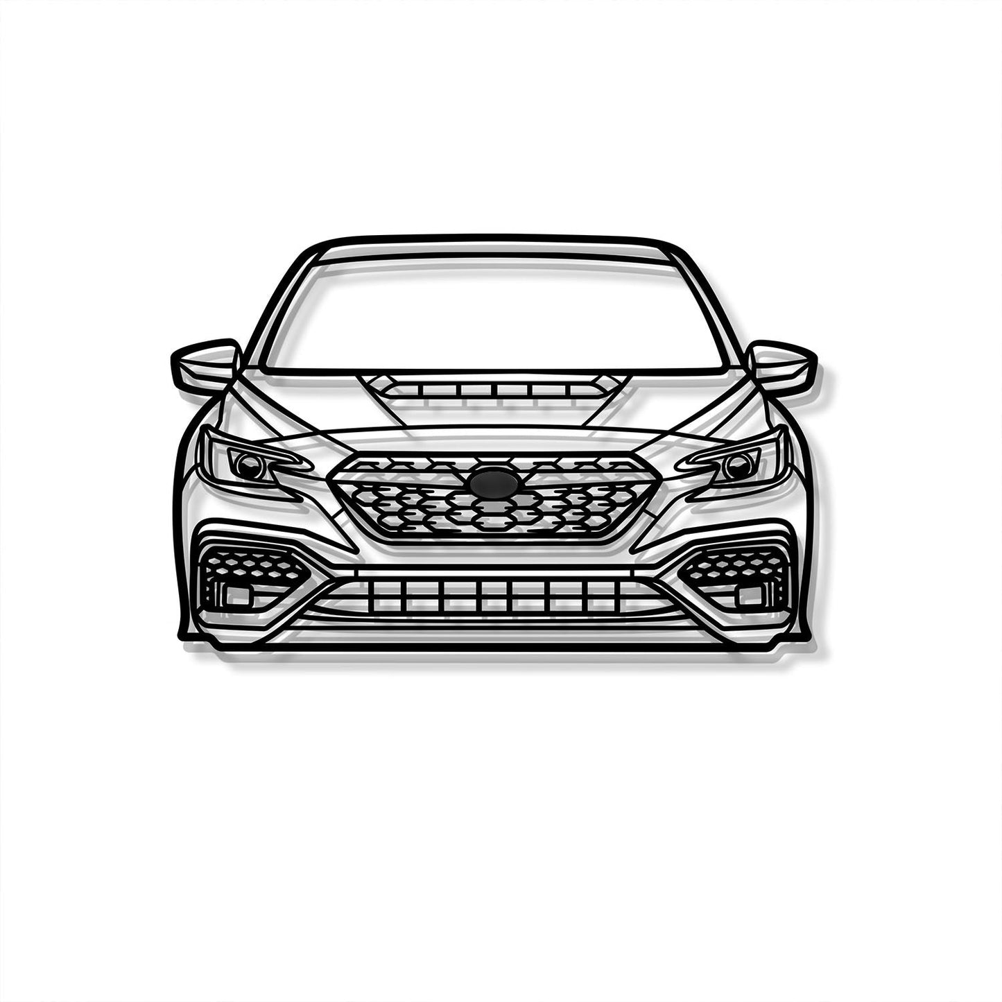 2022 WRX Front View Metal Car Wall Art - MT1373