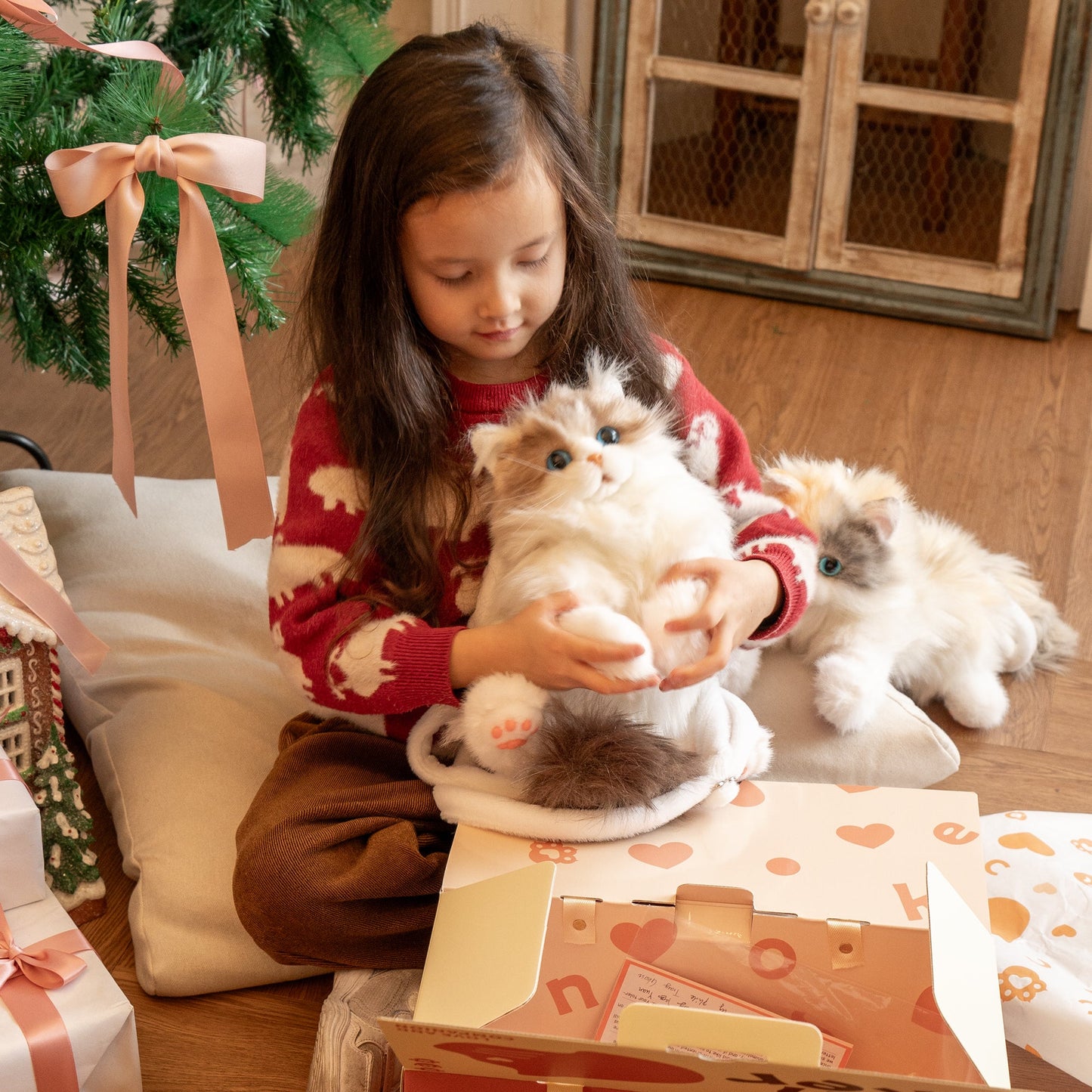 Mini Ragdoll Cat Backpack – Cute Handmade Bag for Girls