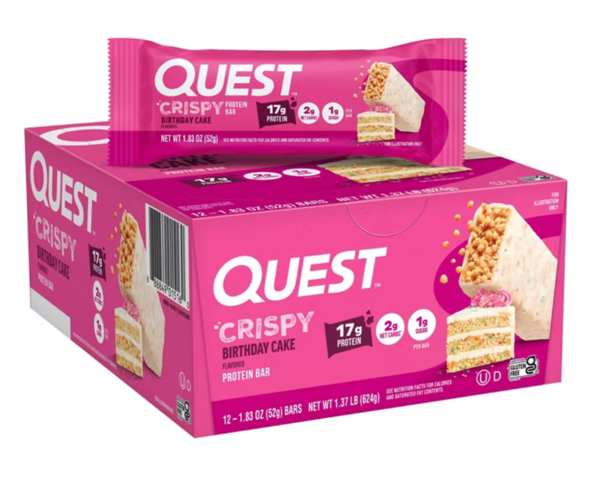 QUEST PROTEIN BARS BIRTHDAY CAKE 12PACK