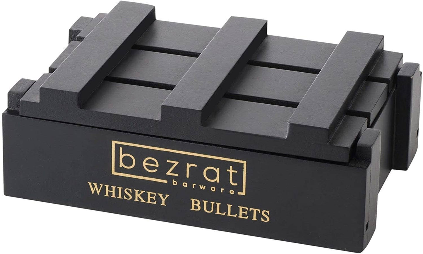 Set of 6 Gold Chilling Stones, and Ice Tong  in Gift Box