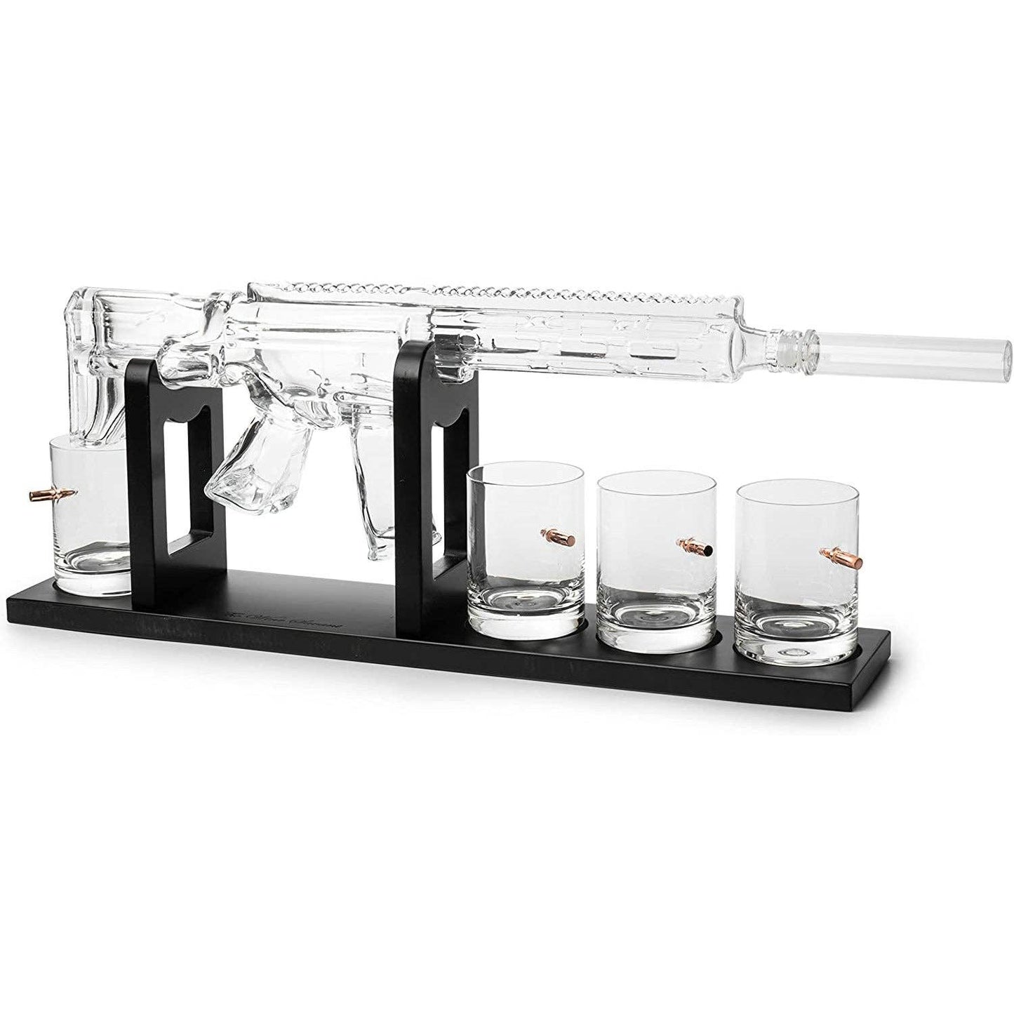 AR15 Whiskey Gun Decanter Set 1000 ml & 4 Bullet Glasses
