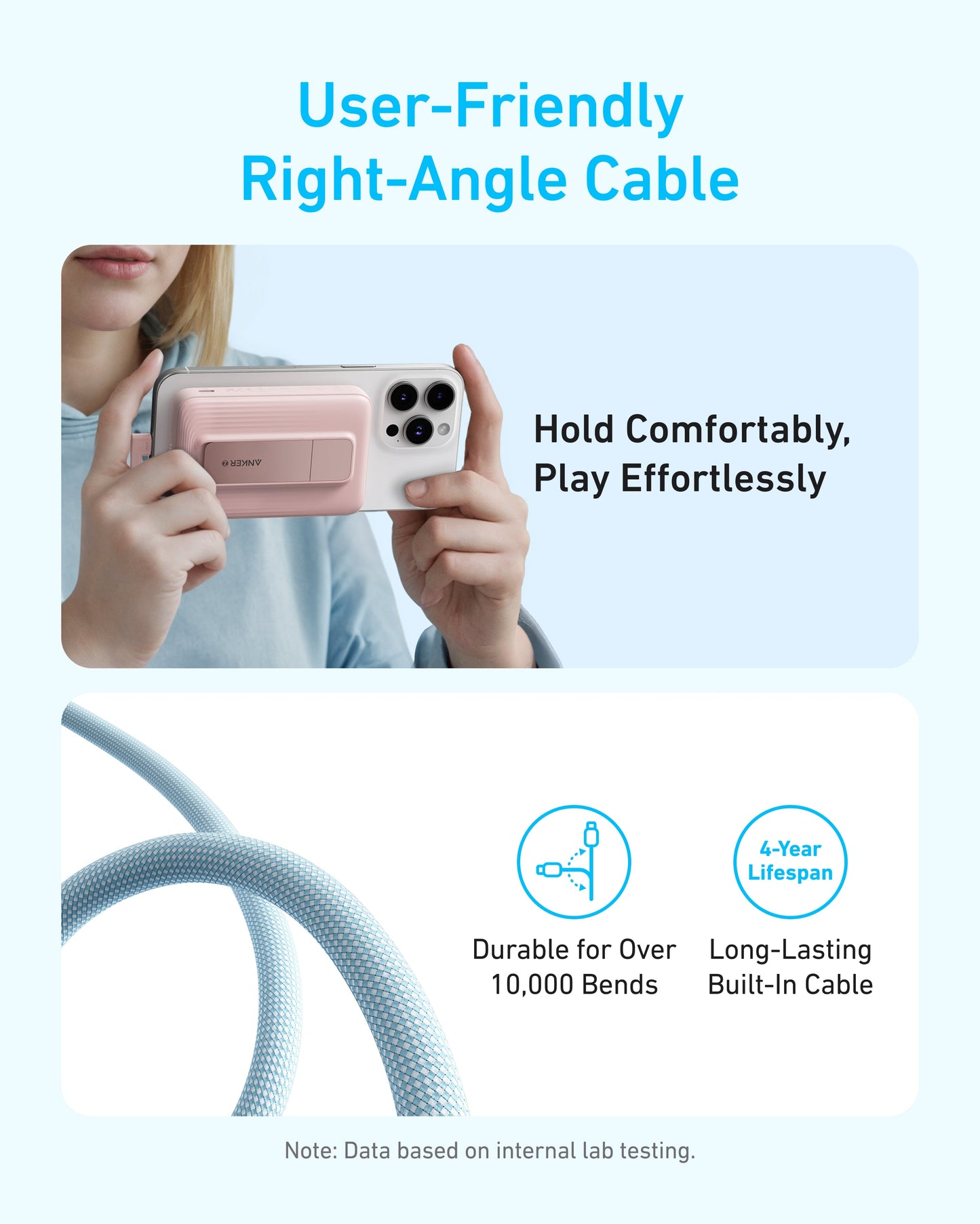 Anker Zolo Magnetic Power Bank (10K, 30W, Built-in USB-C Cable)