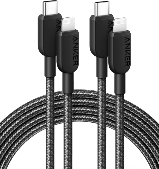 Anker <b>310</b> USB-C to Lightning Cable (6 ft, 2-Pack)