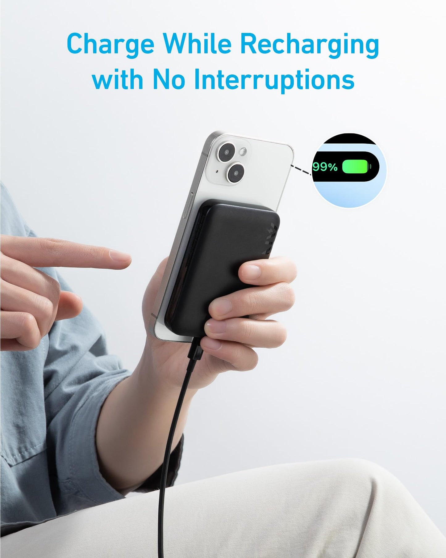 Anker <b>321</b> MagGo Battery (PowerCore Magnetic 5K)