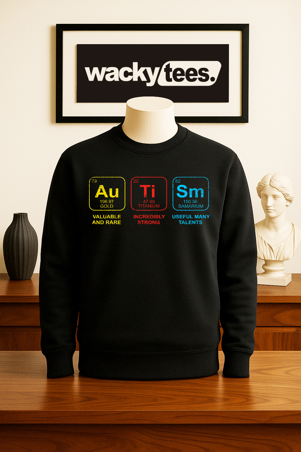 Autism Periodic Table Autism Awareness Graphic Tee Shirt
