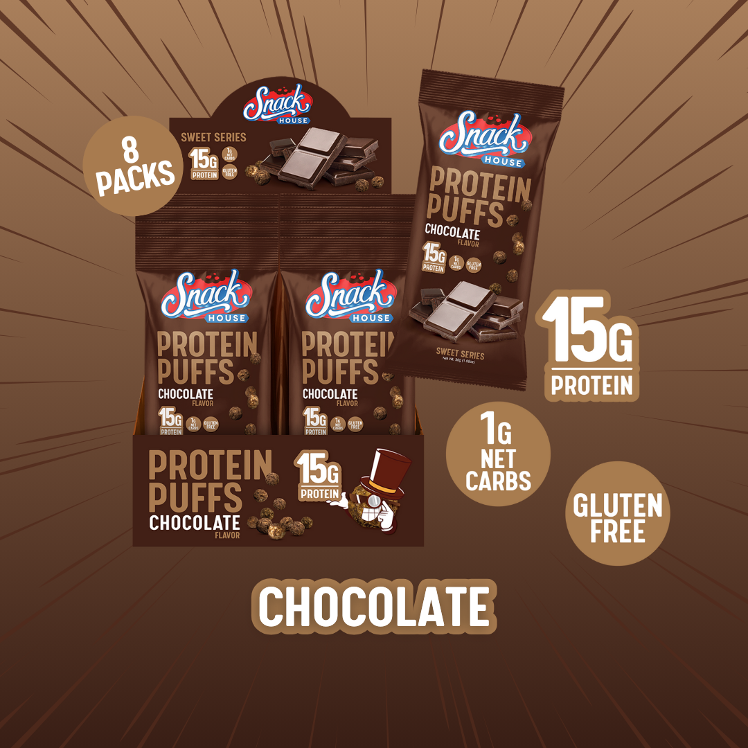 Chocolate Protein Puffs - Single Serving - 8-Pack Box