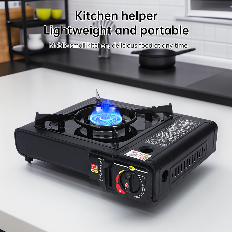 Single - burner Butane Camping Stove, windproof, adjustable, portable