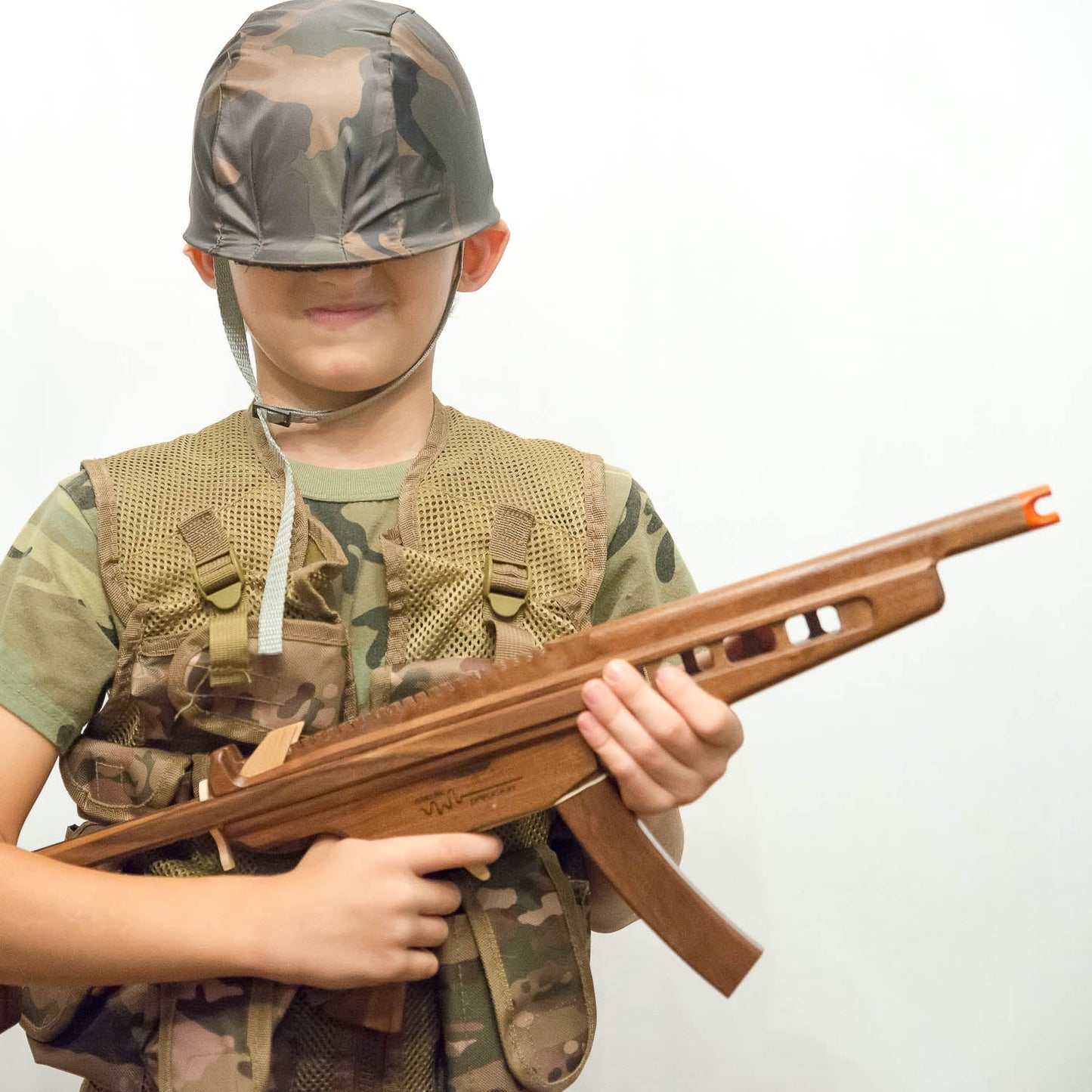 Model MP5 Rubber Band Machine Gun with Sliding Stock