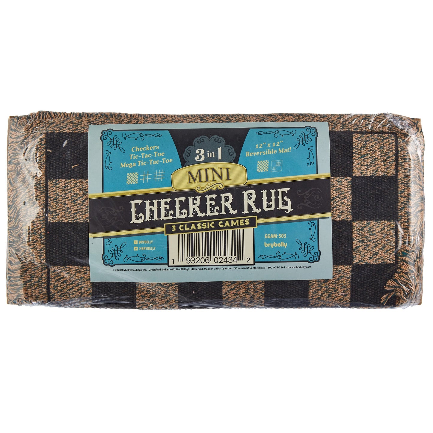 3-in-1 Mini Checkers Rug