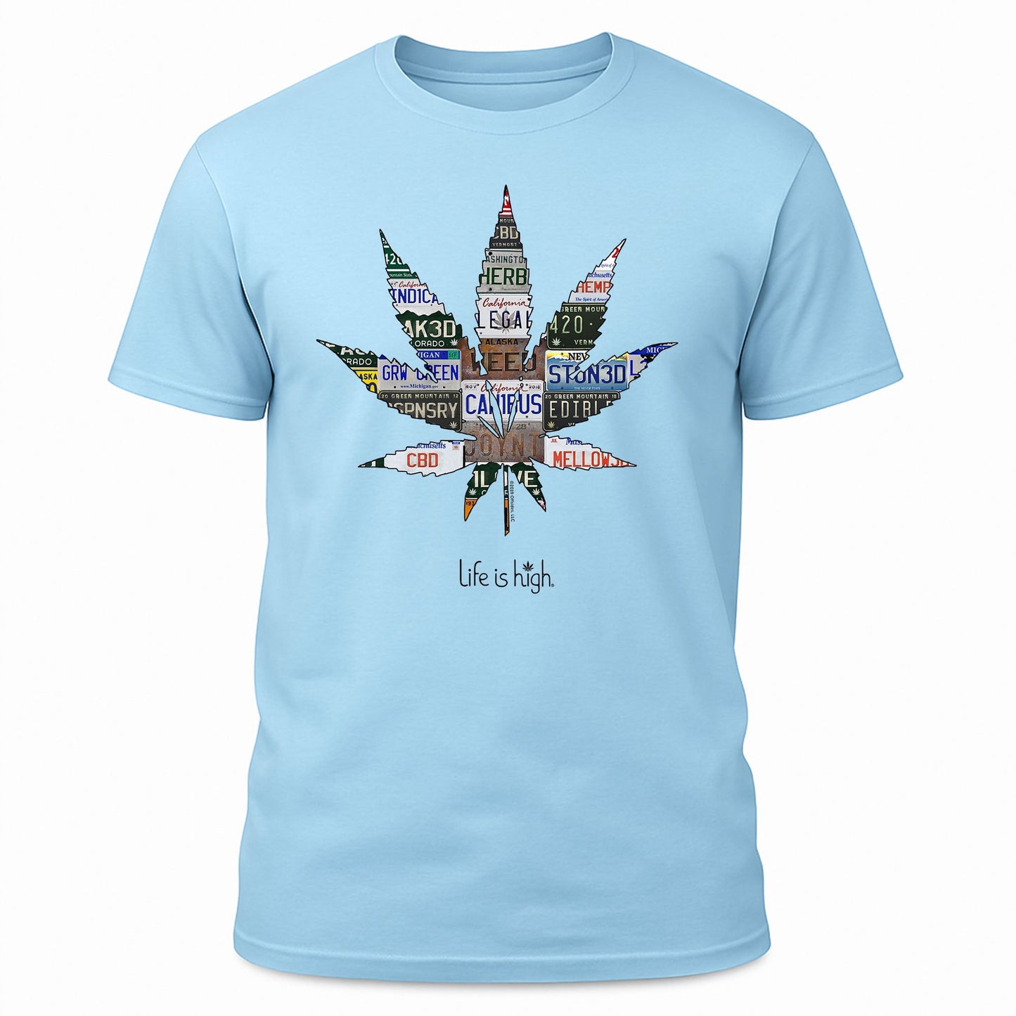 License Plate Collage Leaf