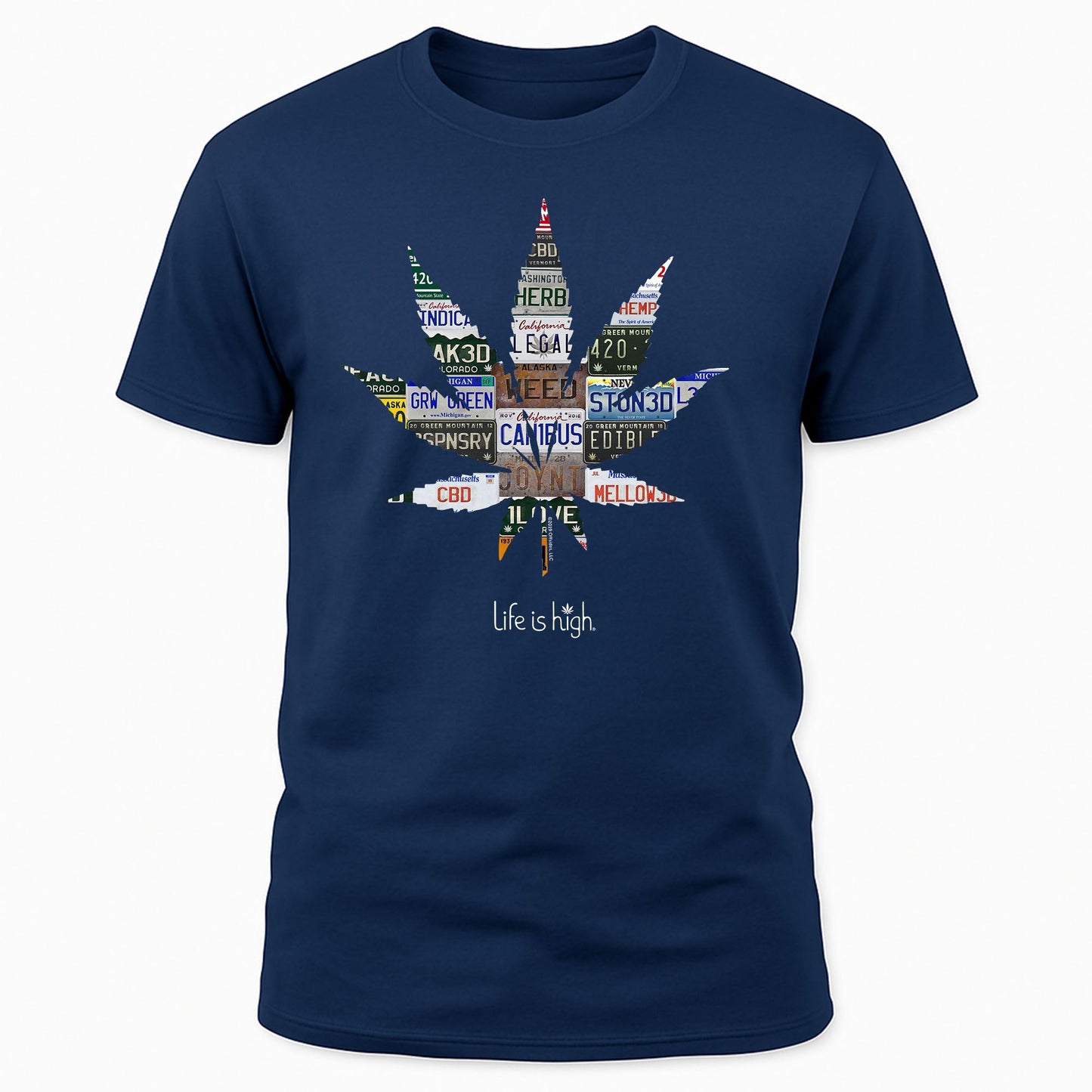 License Plate Collage Leaf