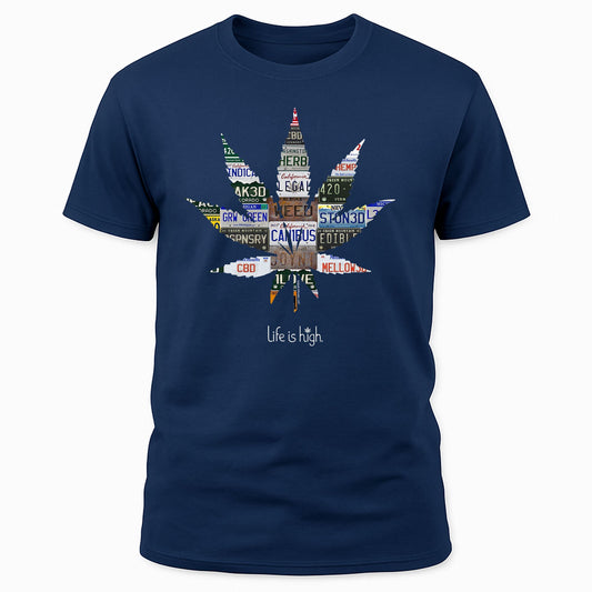 License Plate Collage Leaf