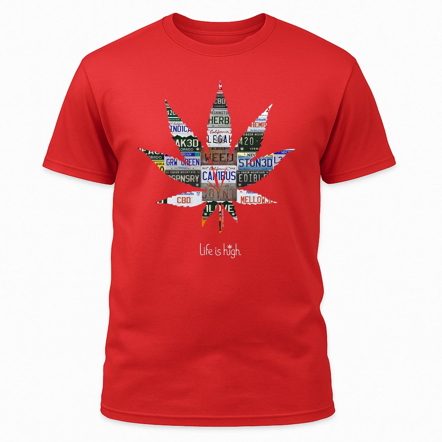 License Plate Collage Leaf