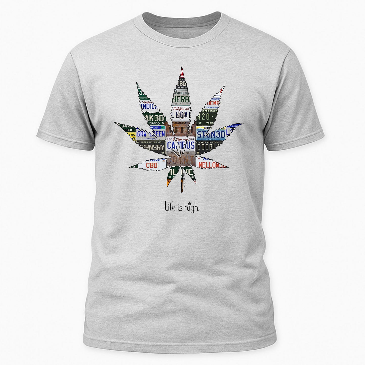 License Plate Collage Leaf