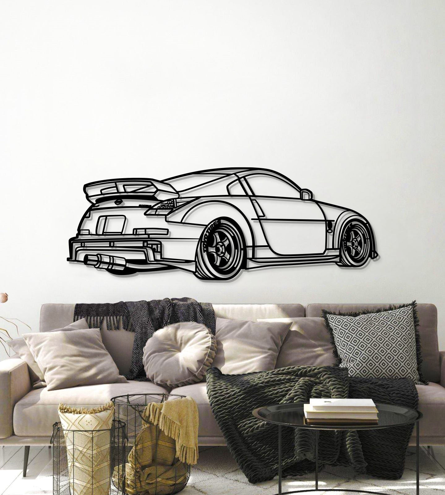 350z  Perspective Metal Car Wall Art - MT1178