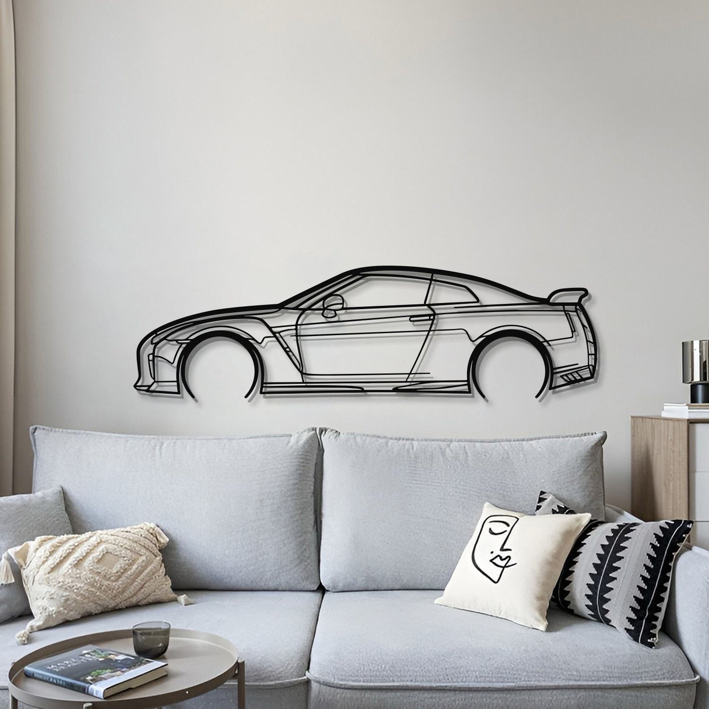 GT-R R35 Detailed Metal Car Wall Art - MT0989