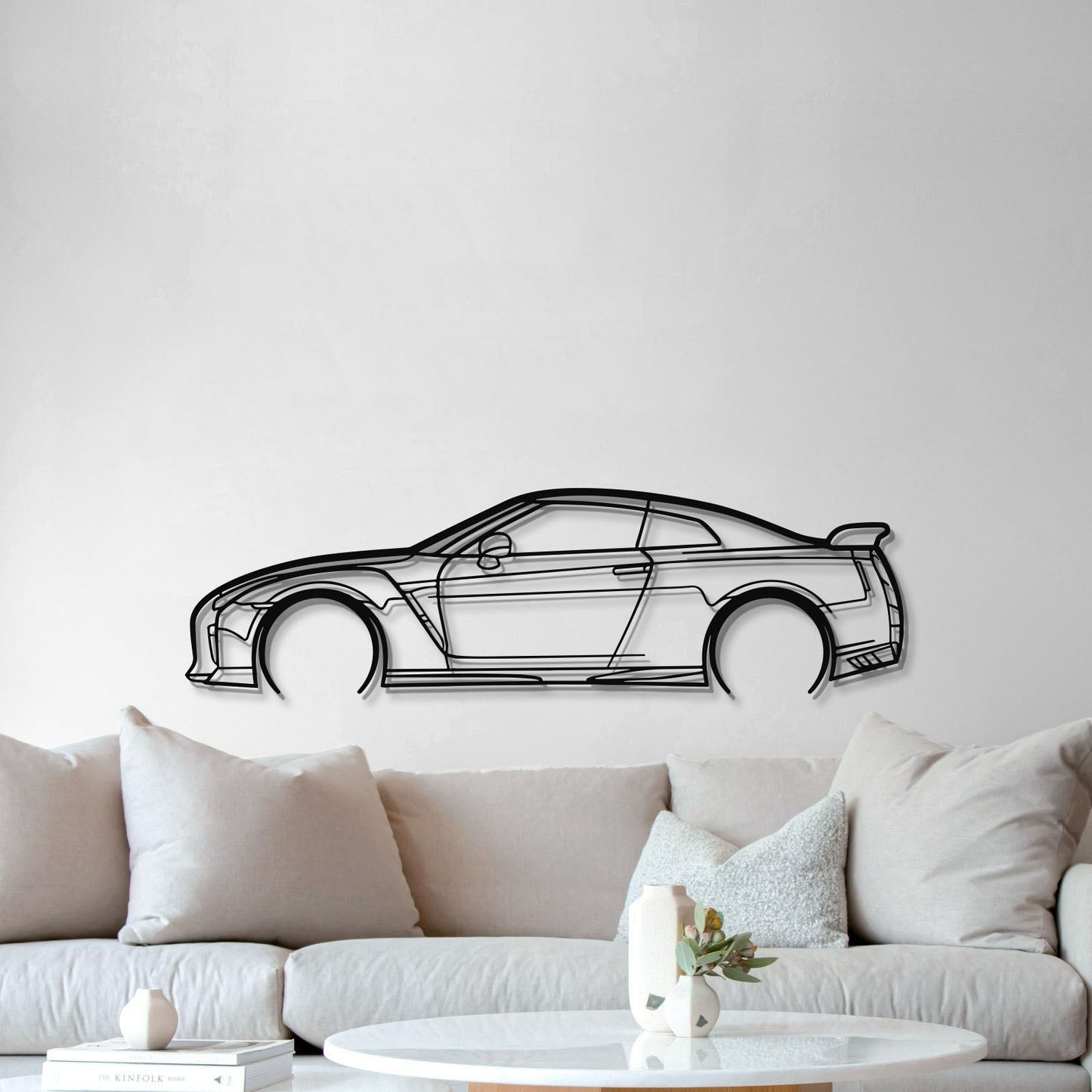 GT-R R35 Detailed Metal Car Wall Art - MT0989