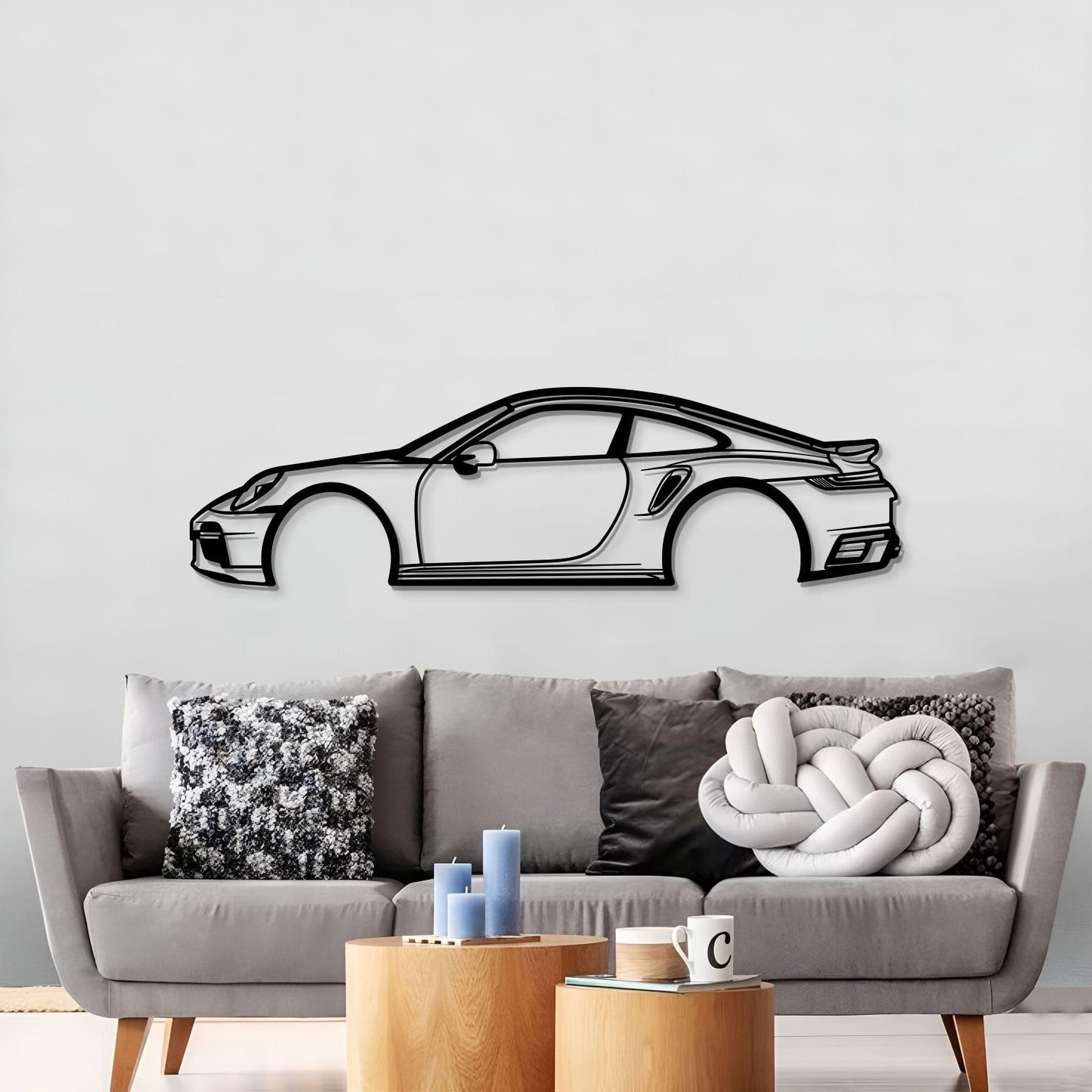 911 Type 993 Metal Car Wall Art - MT0845