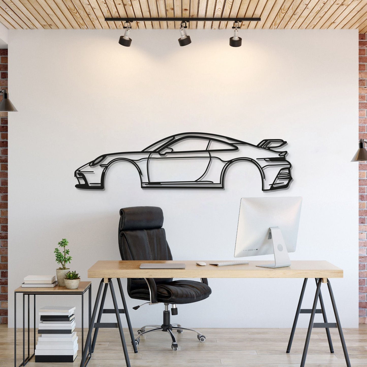 911 GT3 Model 992 Metal Car Wall Art - MT0855