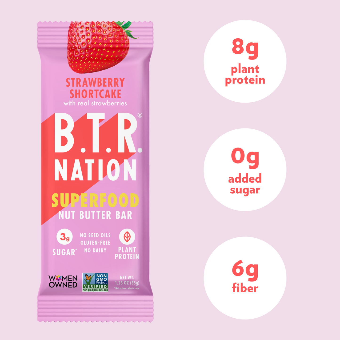Strawberry Shortcake Superfood Bar (12 Count ) 🍓🍰