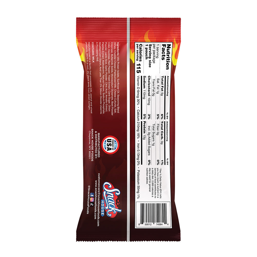Flaming Red Hot Protein Puffs Single Serving - 8-Pack Box