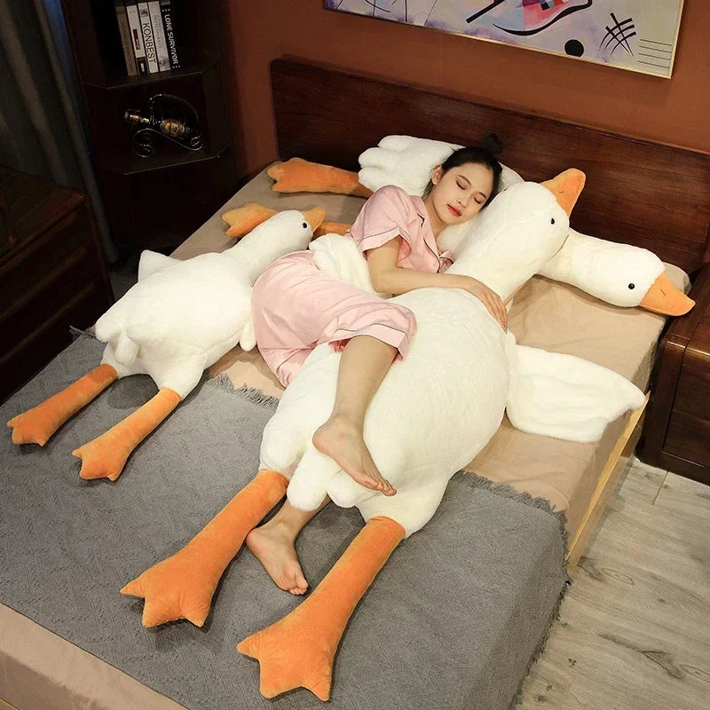 DecorBites™ Goose Sleep Body Pillow Doll for Bedroom, Girlfriend, Festival Gift