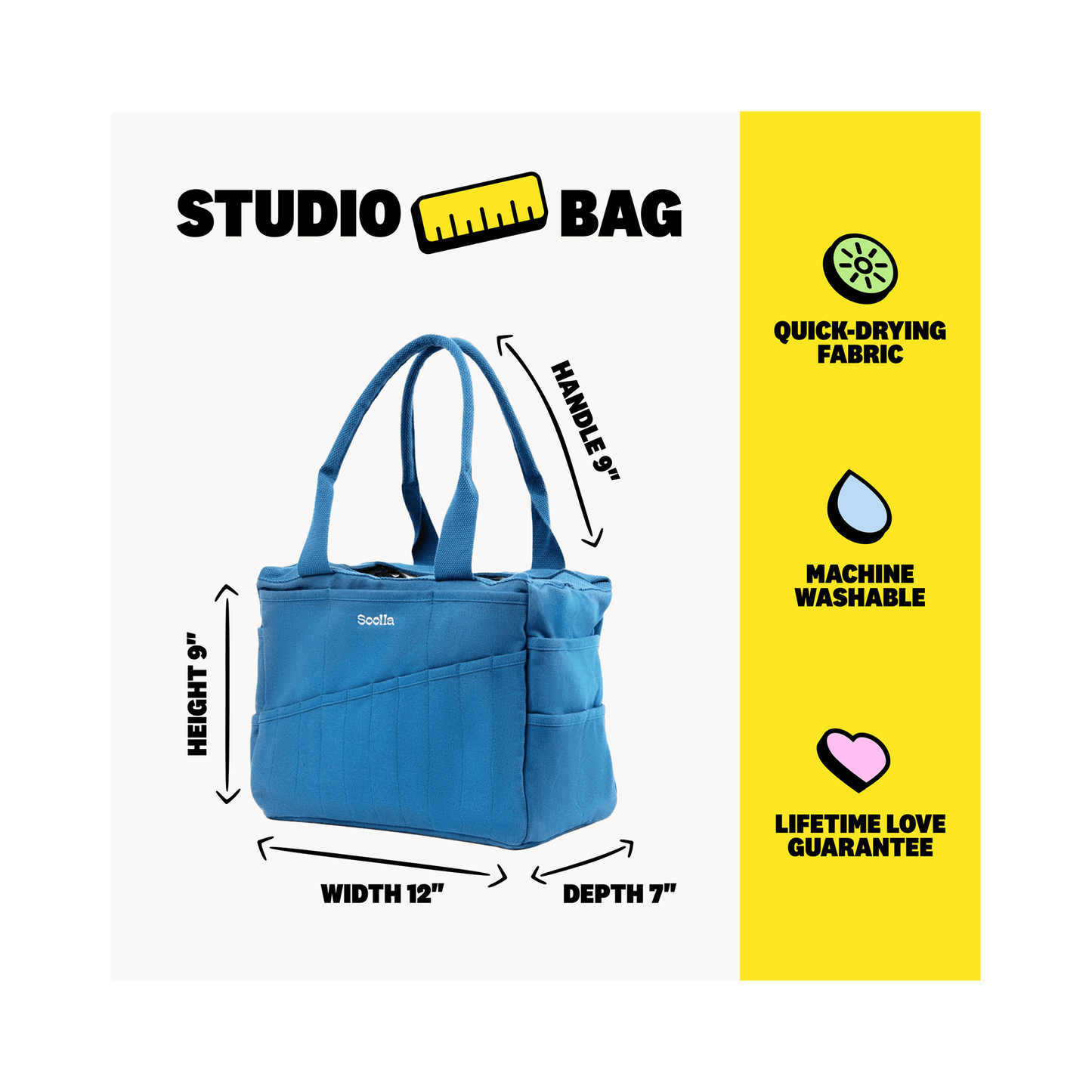 Soolla® Studio Bag, Blueberry Bliss
