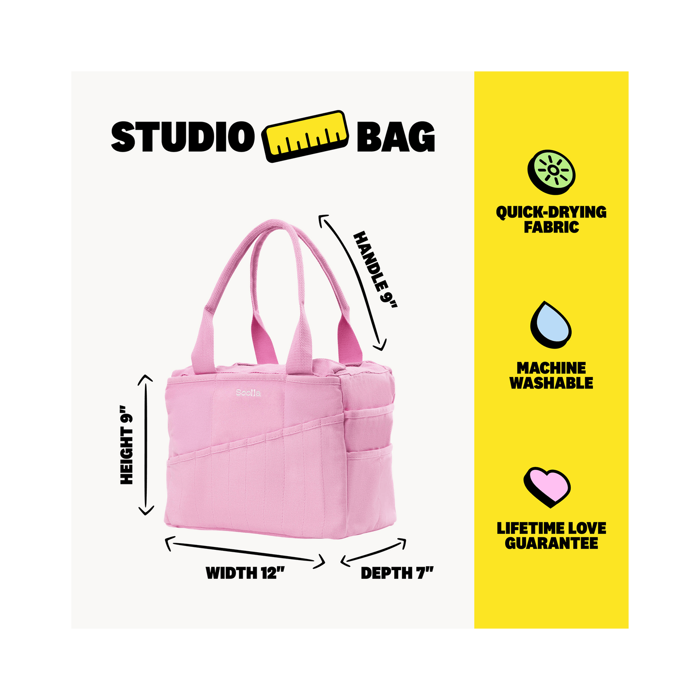 Soolla® Studio Bag, Flirty Flamingo