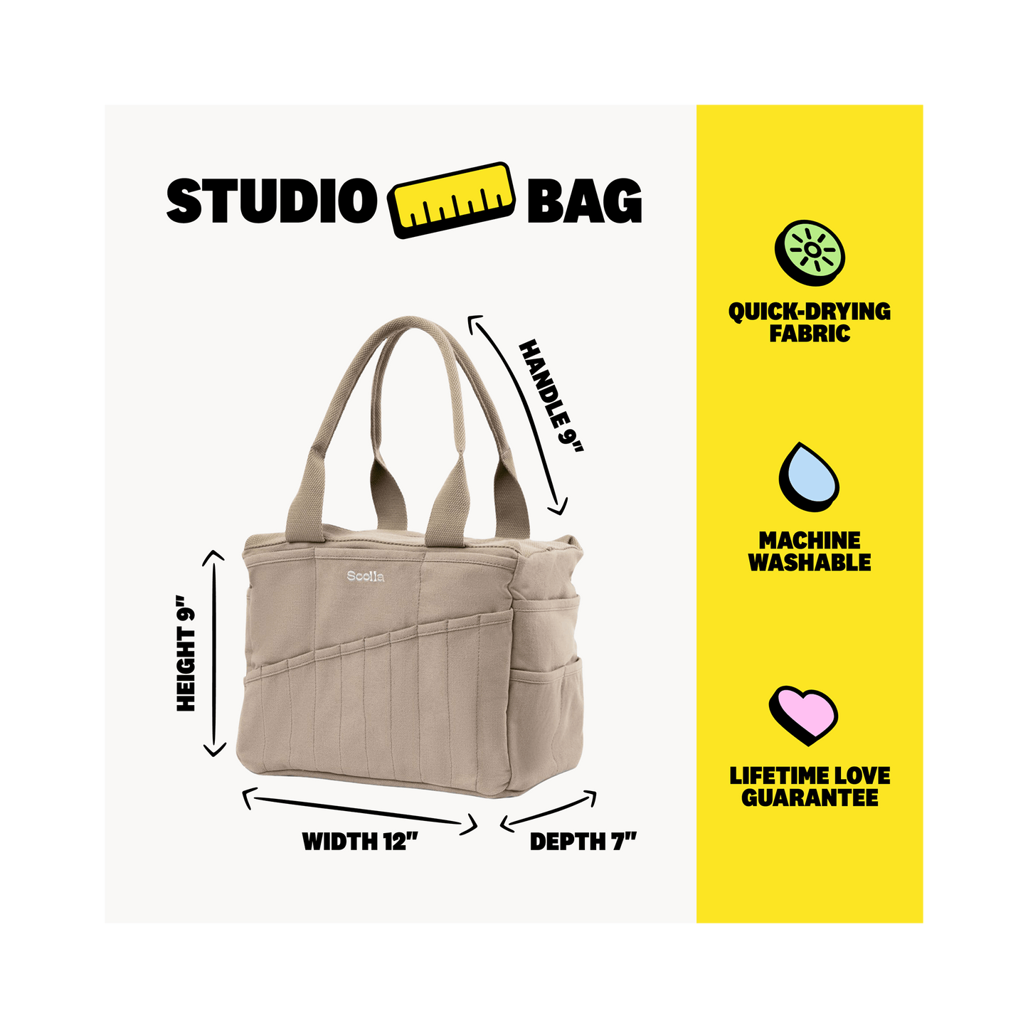 Soolla® Studio Bag, Graphite