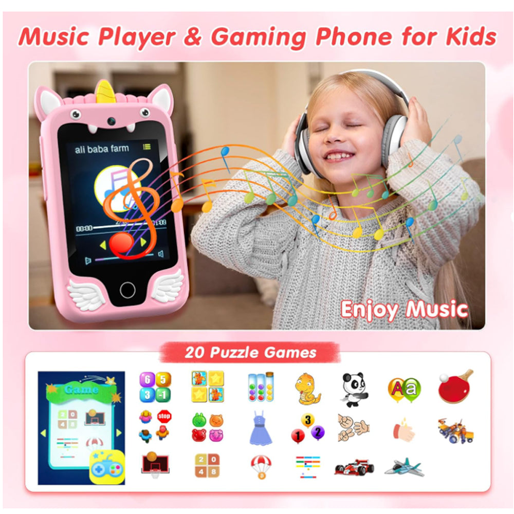 Unicorn Play Smartphone Touchscreen Games Camera Video Music
