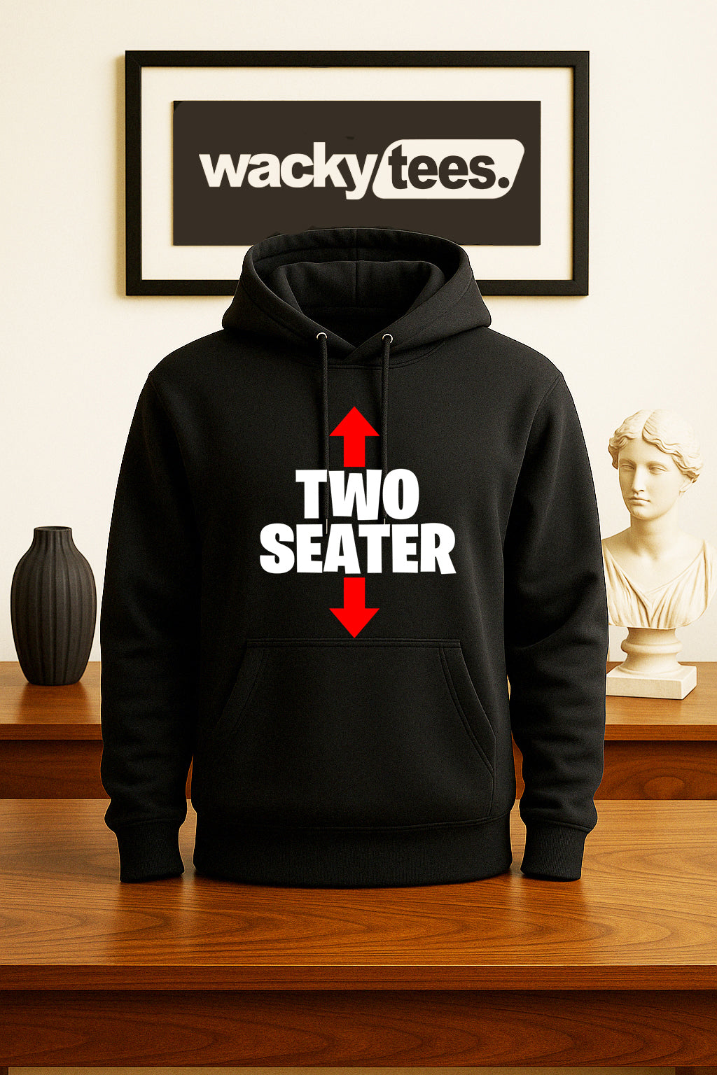 Two Seater Face and Bottom Seat Funny Adult Humor Graphic Tee Shirt