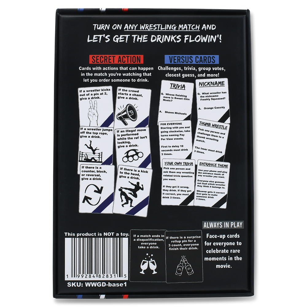 WATCH WRESTLING, GET DRUNK - The Live Pro Wrestling Drinking Game