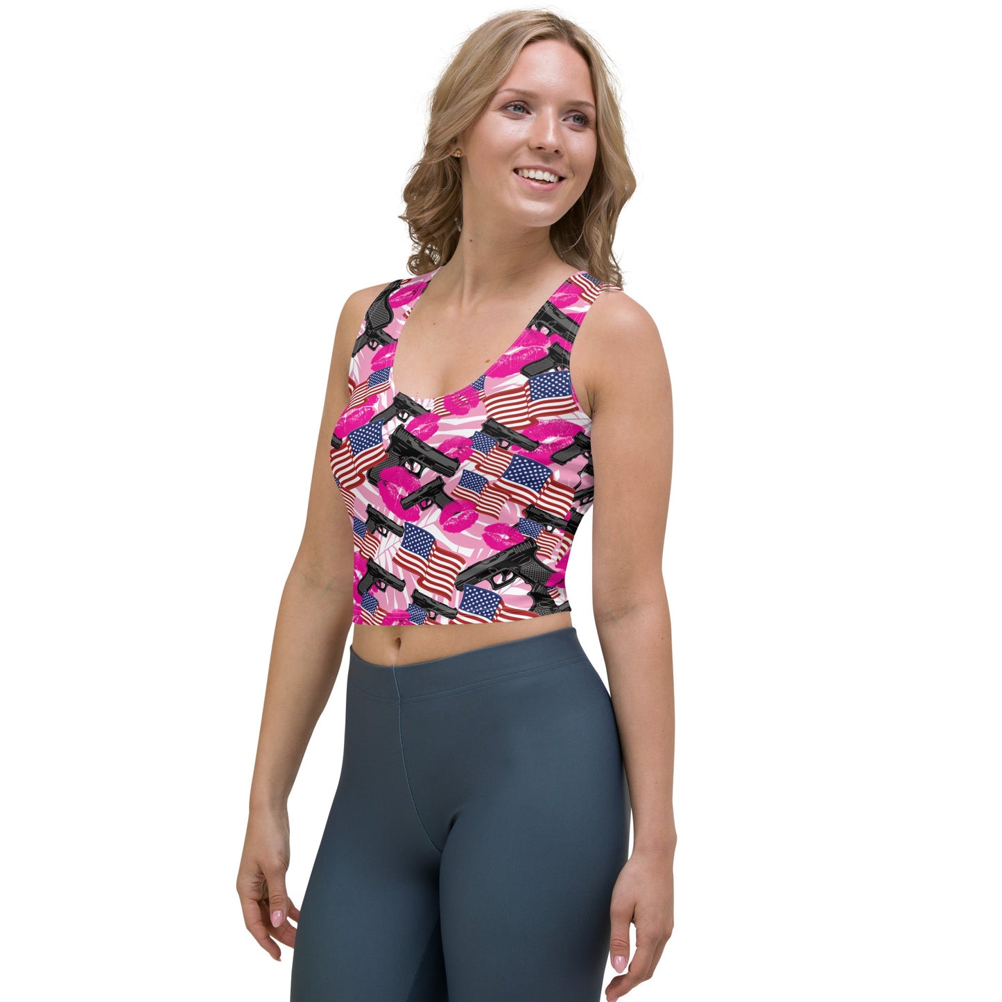 The Patriot Barbie Crop Top