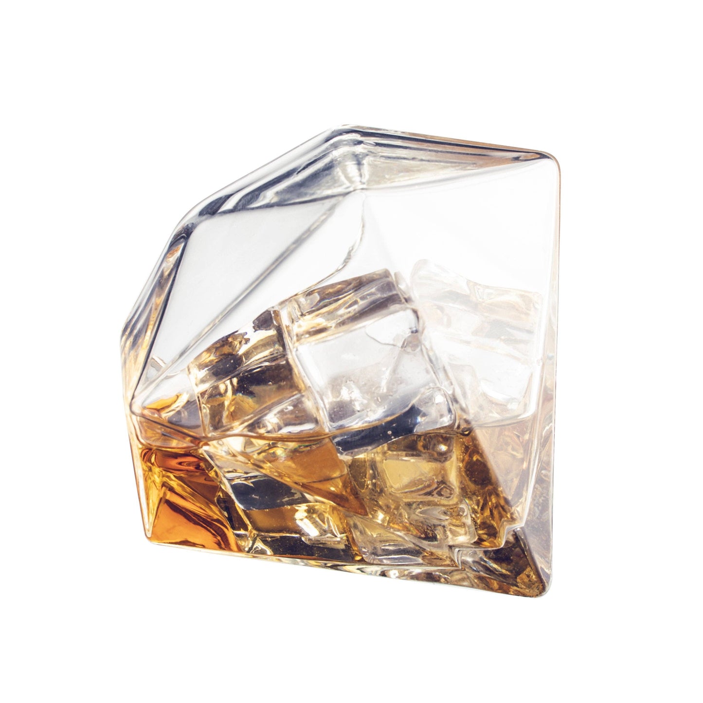 Diamond Whiskey Decanter with 2 Diamond Whiskey Glasses