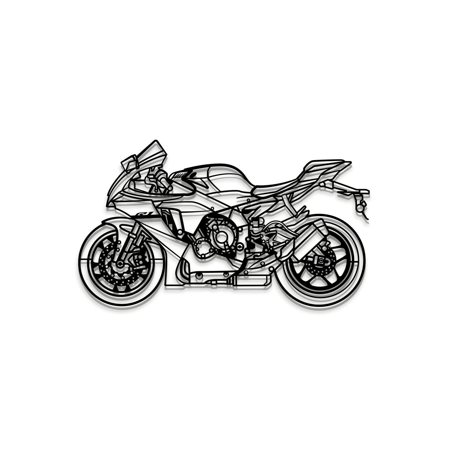 2024 YZF-R1 Metal Motorcycle Wall Art - MT1424