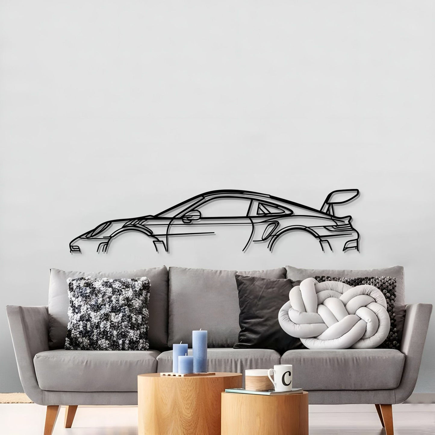 911 GT3 RS Model 992 Metal Car Wall Art  - MT0860