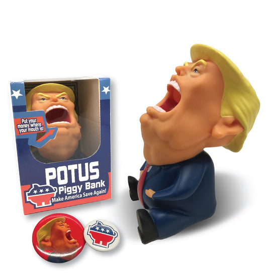 TRUMP TOY COLLECTIBLE COIN BANK